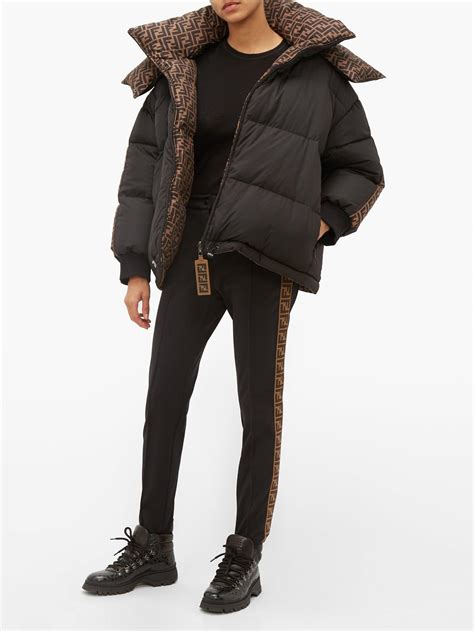 fendi puffer reversible|Down jacket .